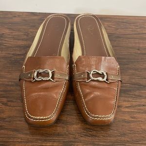 Cole Haan leather loafer mules size 10